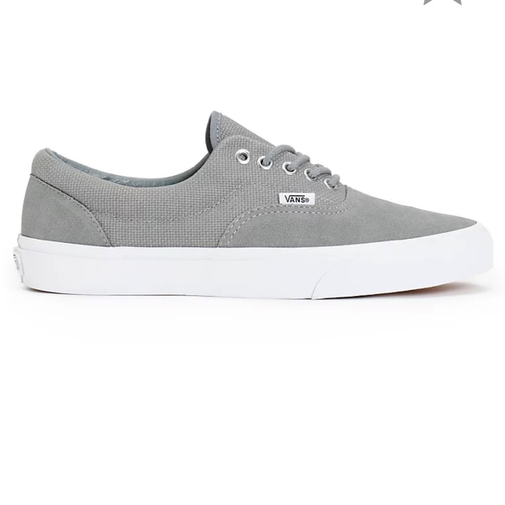 Vans Era Monument Grey & True White Hemp Suede Classic Skateboard Low Profile